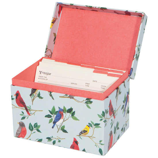 Now Designs Birdsong Recipe Card Box