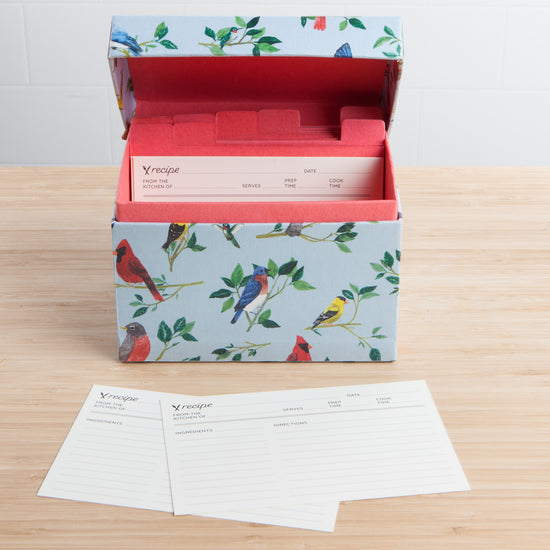 Now Designs Birdsong Recipe Card Box