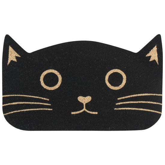 now designs Black Cat Shaped Doormat