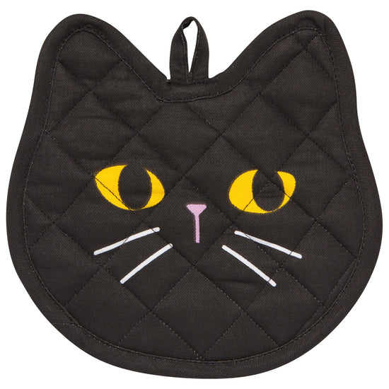 now designs Black Cat Shaped Potholder