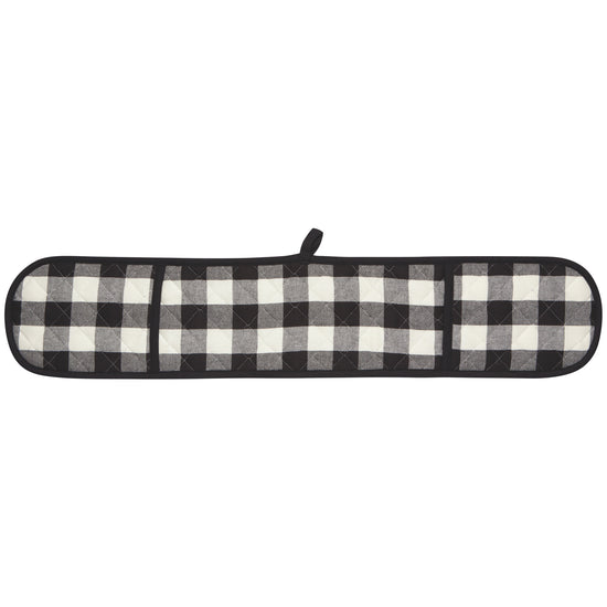 Now Designs Black Check Double Oven Mitt