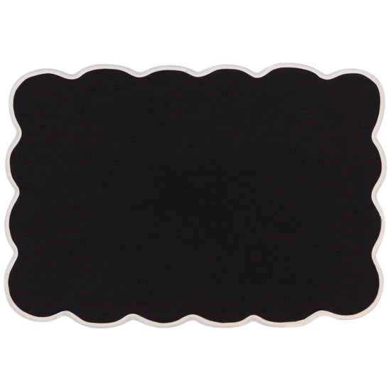 Now Designs Black Florence Placemats Set Of 4