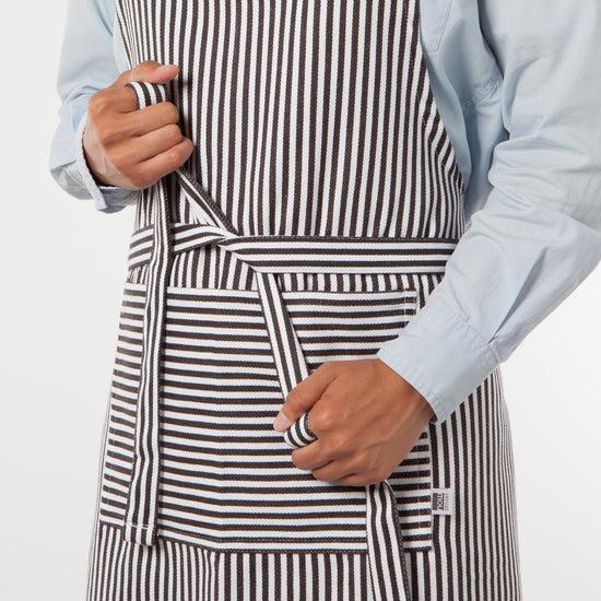 Now Designs Black Narrow Stripe Chef Apron
