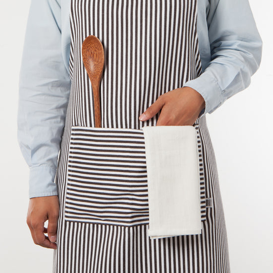 Now Designs Black Narrow Stripe Chef Apron