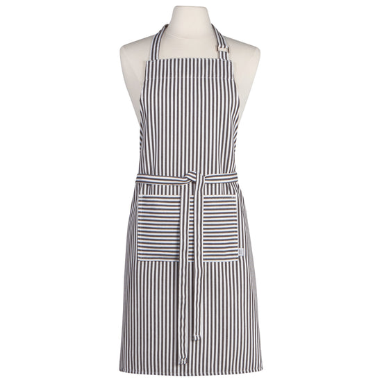 now designs Black Narrow Stripe Chef Apron