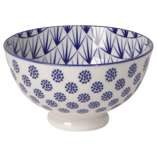 now designs Blue Dots 4 inch Stamped Bowl
