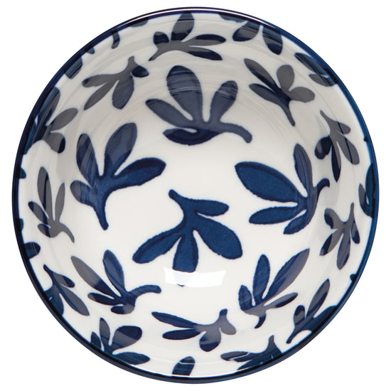 Now Designs Blue Floral Stamped Bowl 3.5 Inch