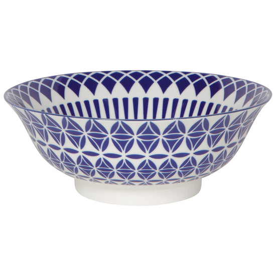 now designs Blue Geo 8 inch Stamped Bowl