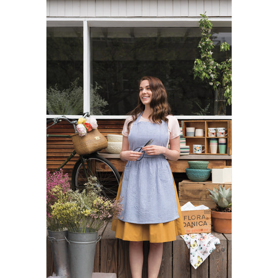 Now Designs Blue Seersucker Classic Apron