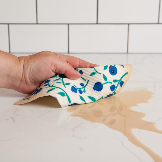 Now Designs Blueberries Swedish Sponge Cloth