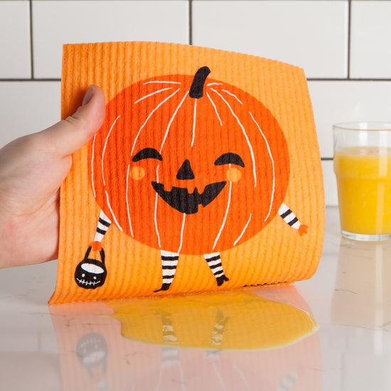 Now Designs Boo Crew Pumpkin Swedish Dishcloth
