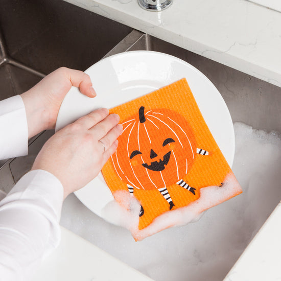 Now Designs Boo Crew Pumpkin Swedish Dishcloth
