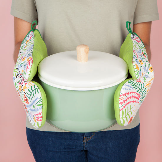 Now Designs Bouquet Oven Mitts Set Of 2