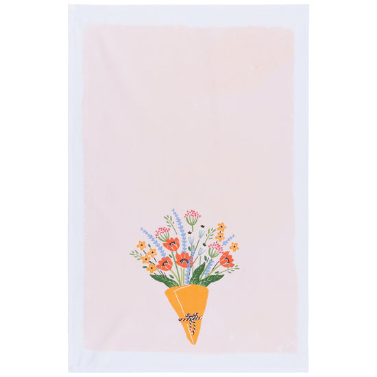 now designs Bouquet Printed Dishtowel
