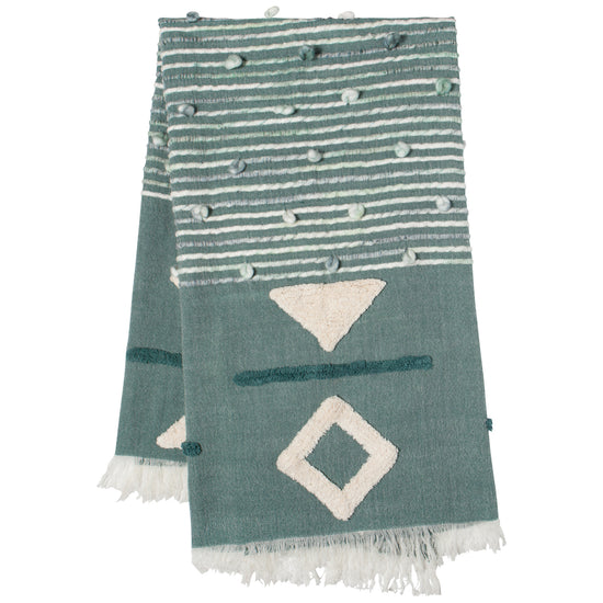 now designs Brook Throw Jade Green