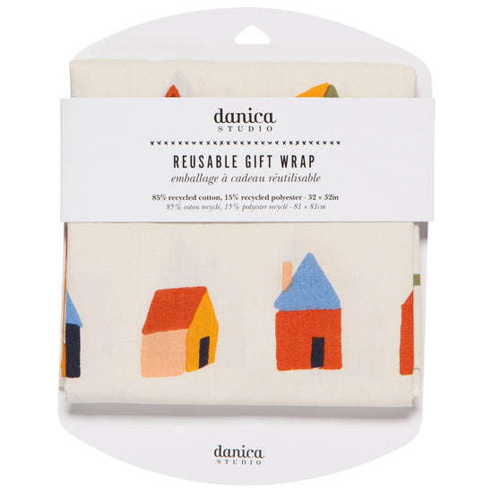 Now Designs Burrow Reusable Cotton Gift Wrap