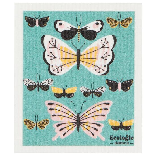 now designs Butterflies Swedish Sponge Cloth