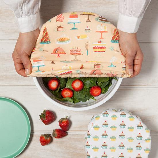 Now Designs Cake Walk Save It Bowl Cover Set Of 2