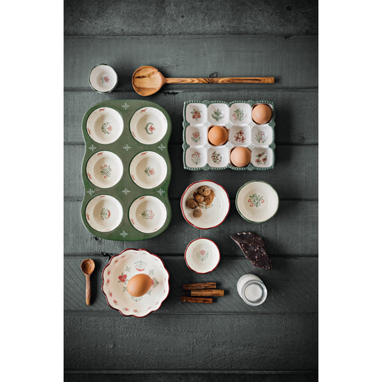Now Designs Camellia Stoneware Muffin Pan