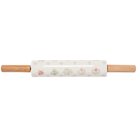 Now Designs Camellia Stoneware Rolling Pin