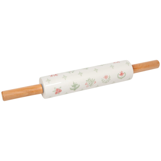 now designs Camellia Stoneware Rolling Pin