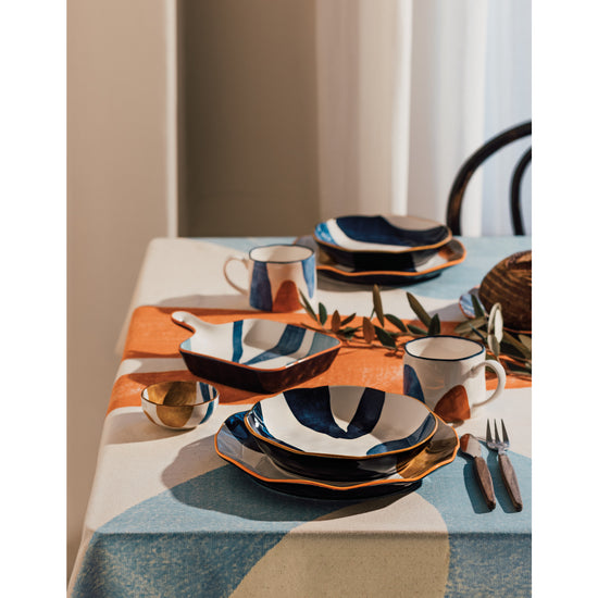 Now Designs Canvas Stamped Tapas Plate