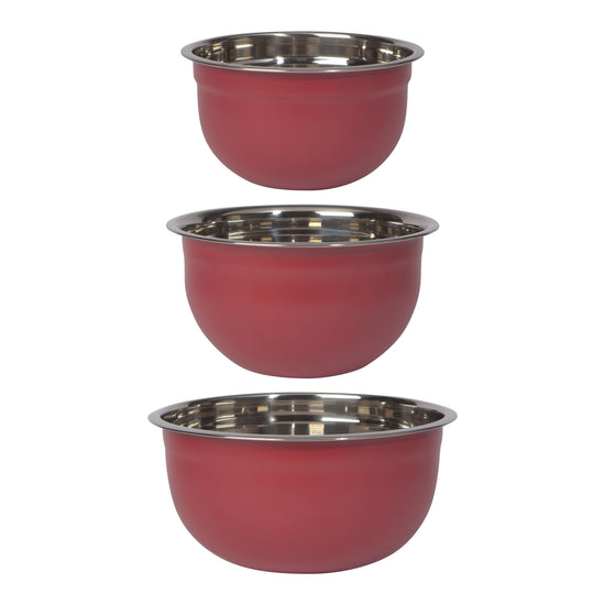 now designs Carmine Set of 3 Mixing Bowls