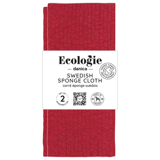 Now Designs Carmine Swedish Sponge Cloths Set Of 2