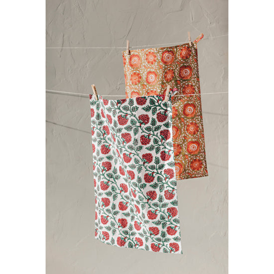 Now Designs Carnation Block Print Apron