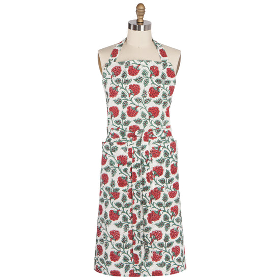 now designs Carnation Block Print Apron