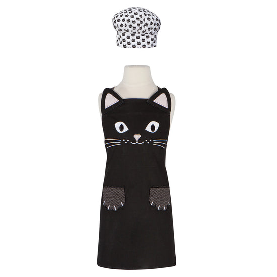 now designs Cat Daydream Kids Apron and Hat Set