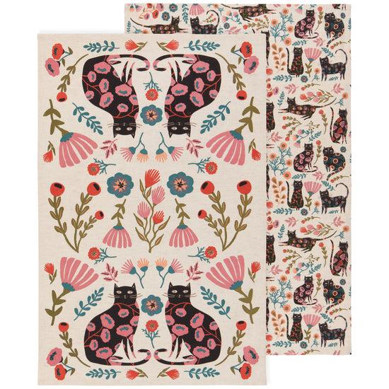 now designs Catbloom Dishtowels Set of 2