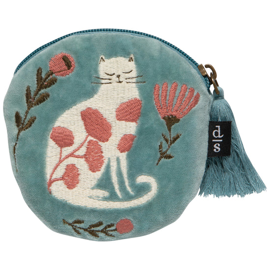 now designs Catbloom Embroidered Coin Purse