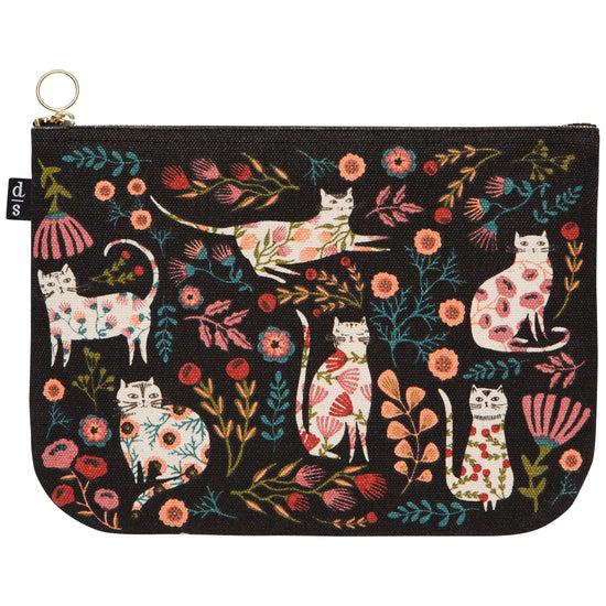 Now Designs Catbloom Large Zipper Pouch