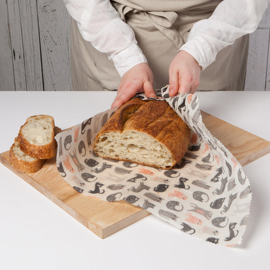 Now Designs Cats Extra Large Beeswax Wrap