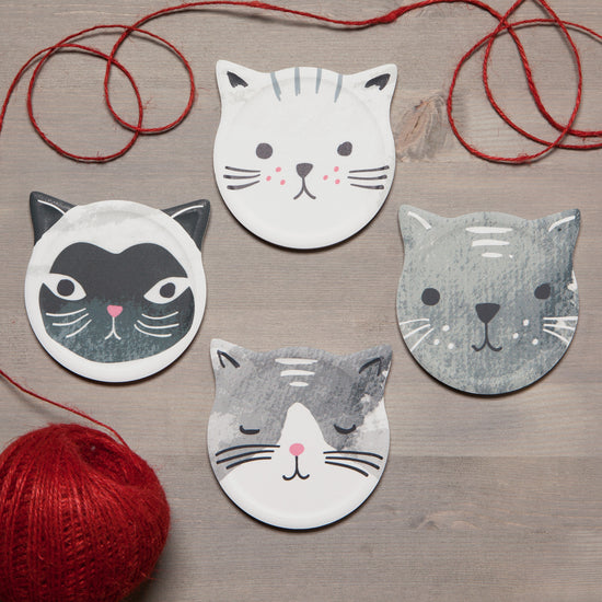 Now Designs Cats Meow Soak Up Coaster Set Of 4