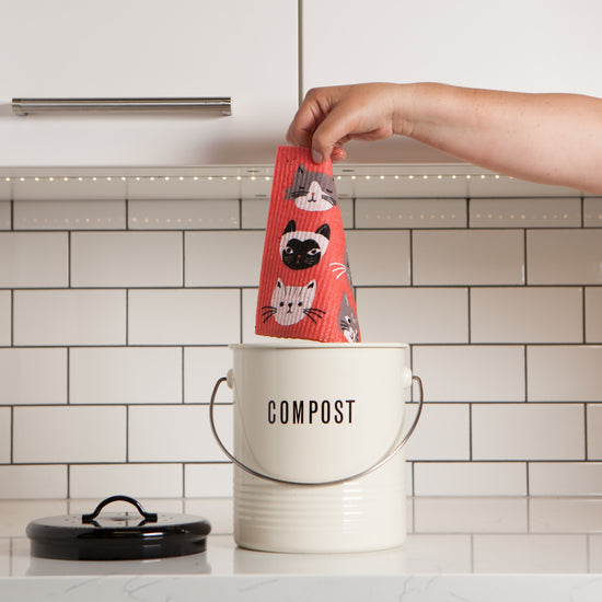 Now Designs Cats Meow Swedish Sponge Cloth