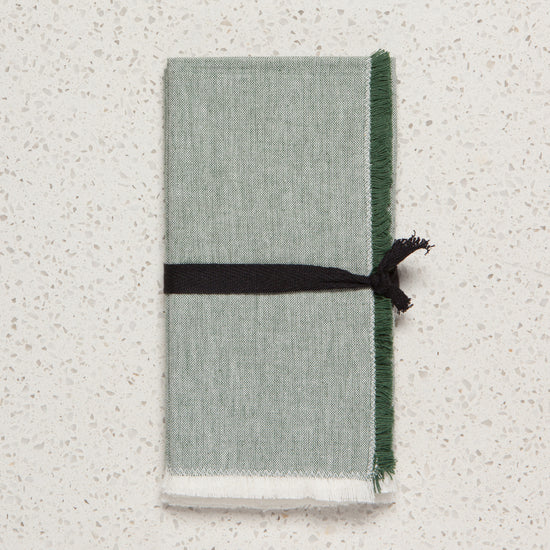 Now Designs Chambray Napkins Jade Green Set Of 4