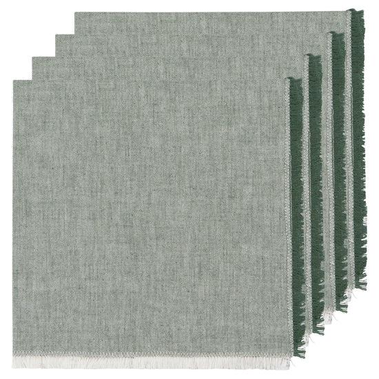 now designs Chambray Napkins Jade Green Set of 4