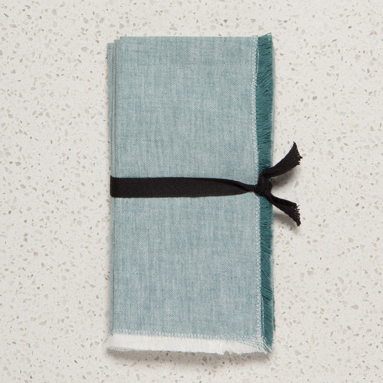 Now Designs Chambray Napkins Lagoon Blue Set Of 4