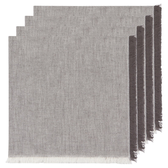 now designs Chambray Napkins Shadow Gray Set of 4