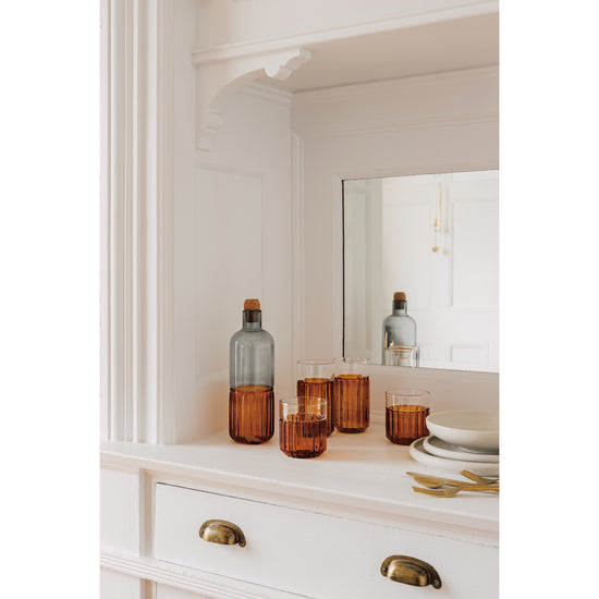 Now Designs Channel Glass 12 Oz - Amber