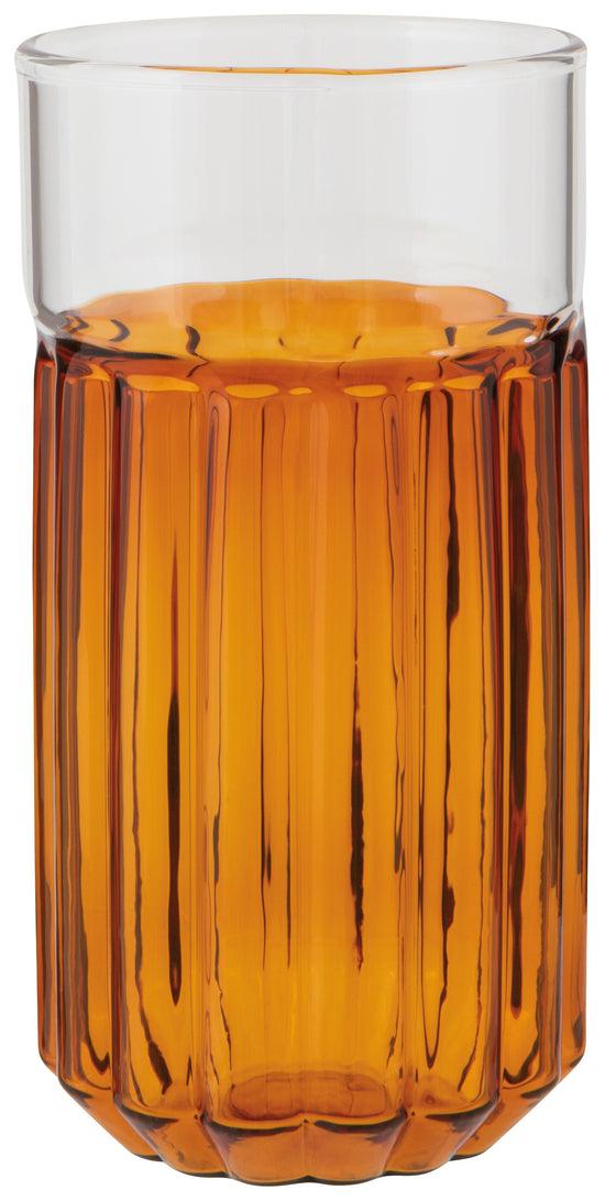 now designs Channel Glass 14 oz - Amber