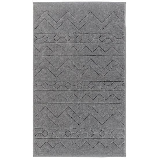 now designs Charcoal Jacquard Bathmat