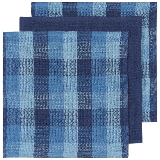 Now Designs Check-it Dishcloths Indigo Set Of 3