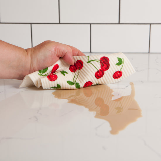 Now Designs Cherries Swedish Sponge Cloth
