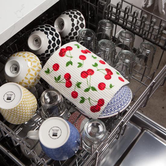 Now Designs Cherries Swedish Sponge Cloth