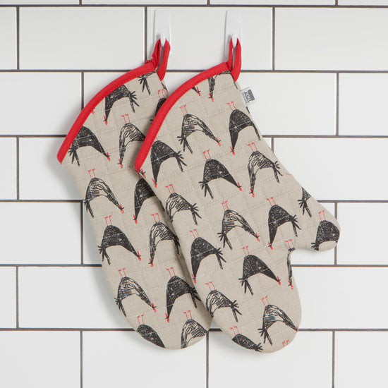 Now Designs Chicken Scratch Chef Quilted Oven Mitt