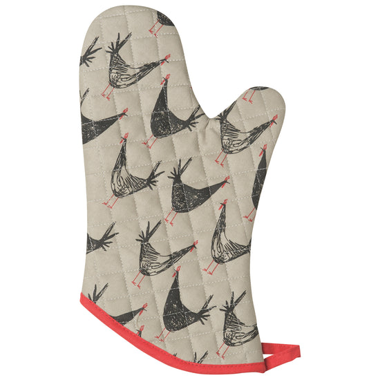 now designs Chicken Scratch Chef Quilted Oven Mitt