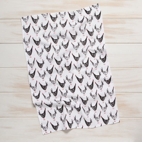 Now Designs Chicken Scratch Printed Dishtowel